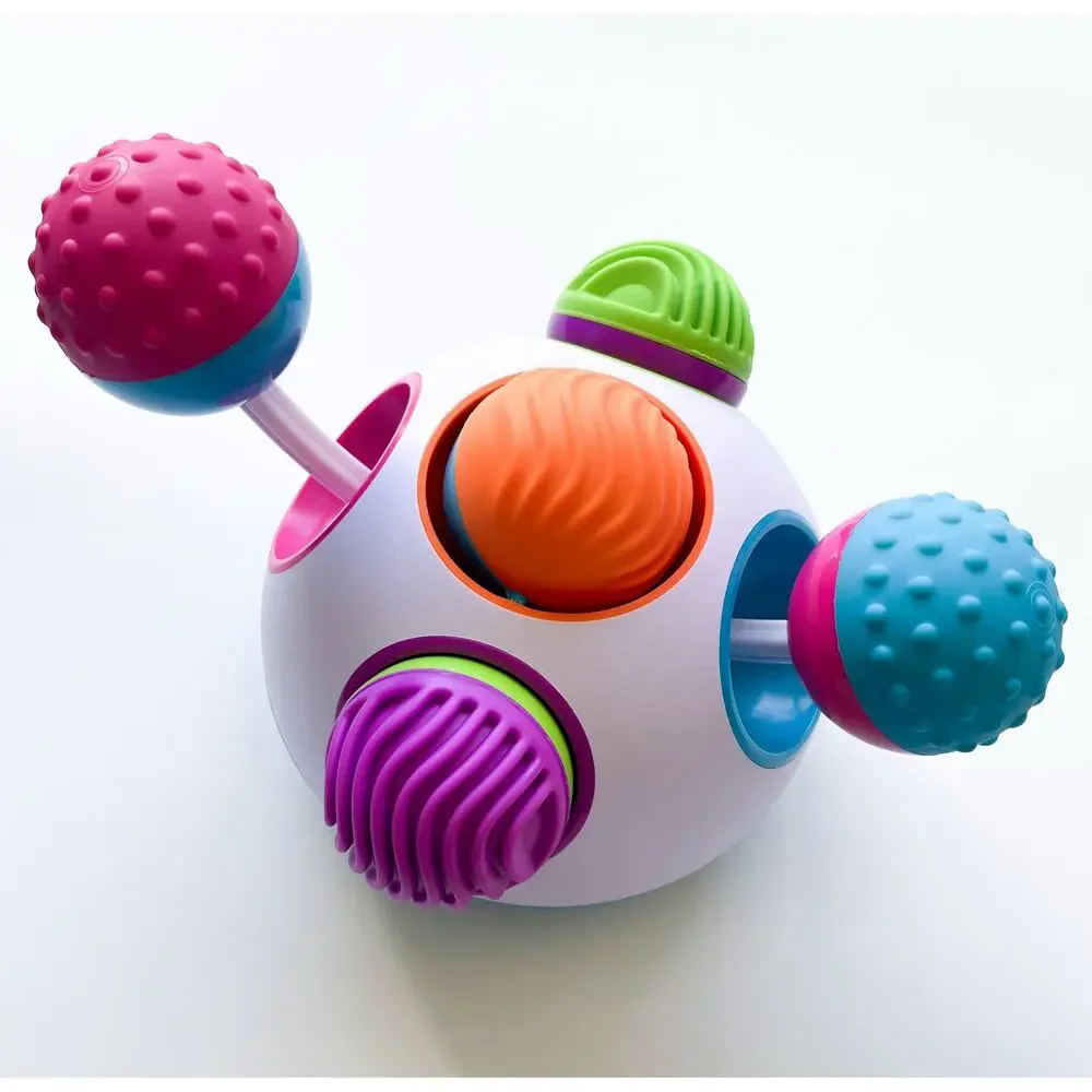 Fat Brain Toys Klickity Baby Colorful Developmental Sensory Toy